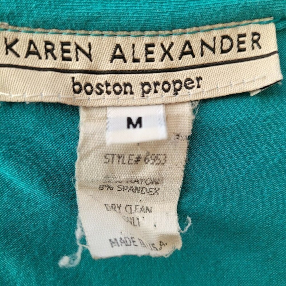 Karen Alexander vintage Button Down Shirt Dress , Fit And Flare , Knee Length A2 - Picture 12 of 12